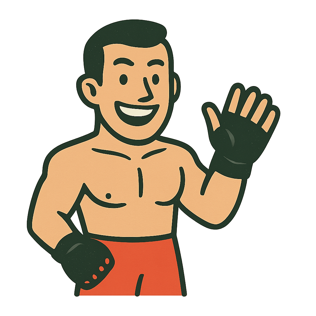 Freundlicher Boxer gruessend